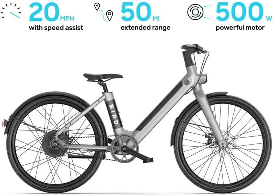 500W 26" Electric City Bike for Adults Mountain Eelectric Bicycle with 36V 460WH Removable Battery - LCD Display, Disc Brake, Speed Sensor, Belt Drive, Waterproof Commute Ebikes