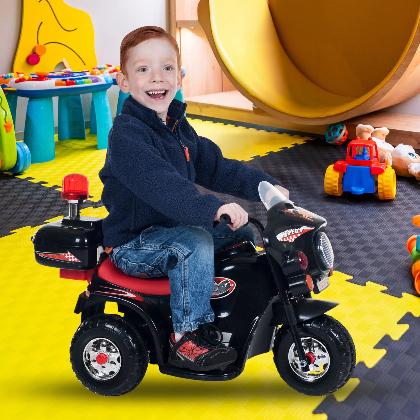 3 Wheel Motorcycle Battery Powered Ride on Toy for Kids by