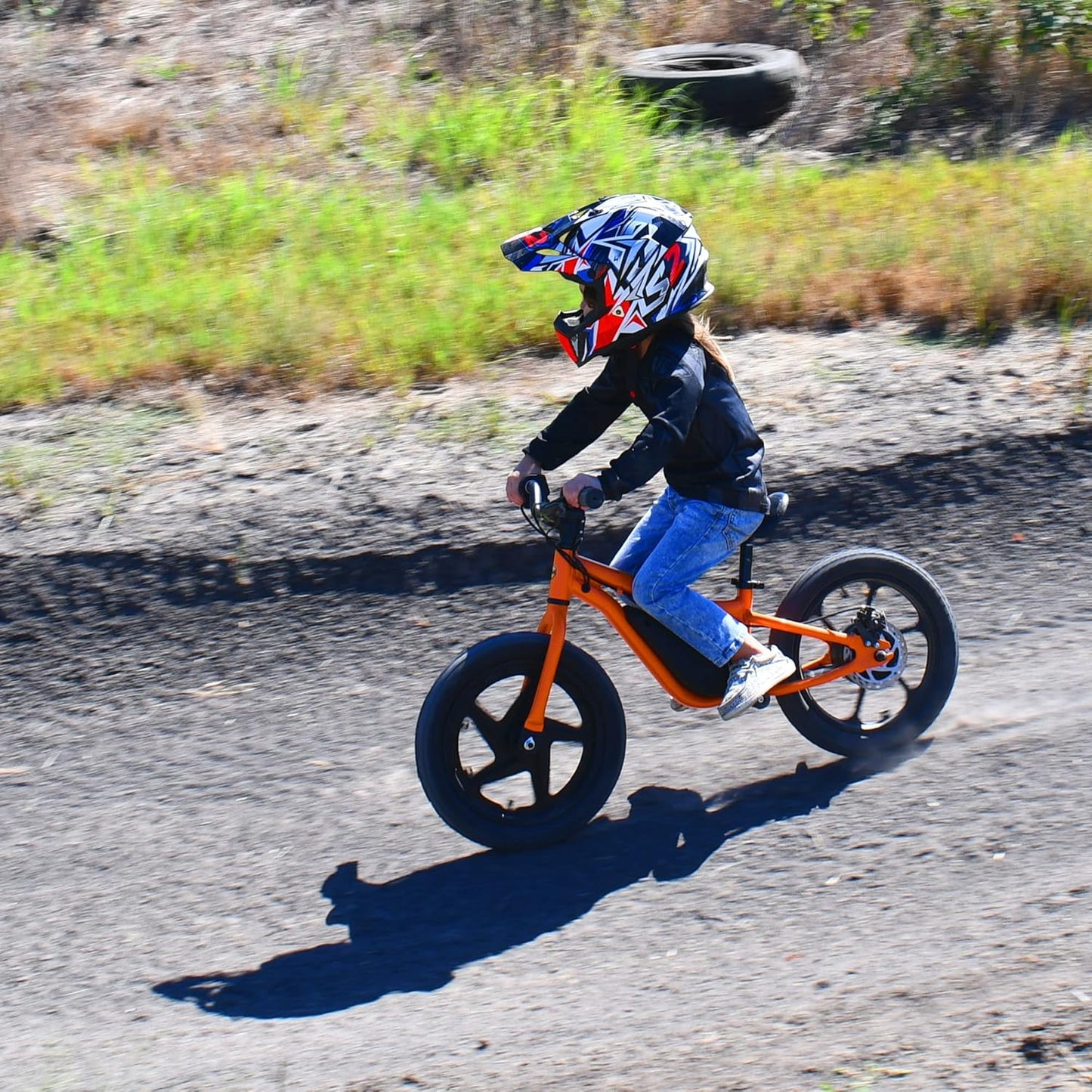 Massimo Motor 24V 350W Electric Balance Bike, Dirt Bike for Kids E13 W/Adjustable Seat Height 16" Large Wheel Aluminum Body Frame up to 6 Hours Long Range Metal Rear Rim(Teal)