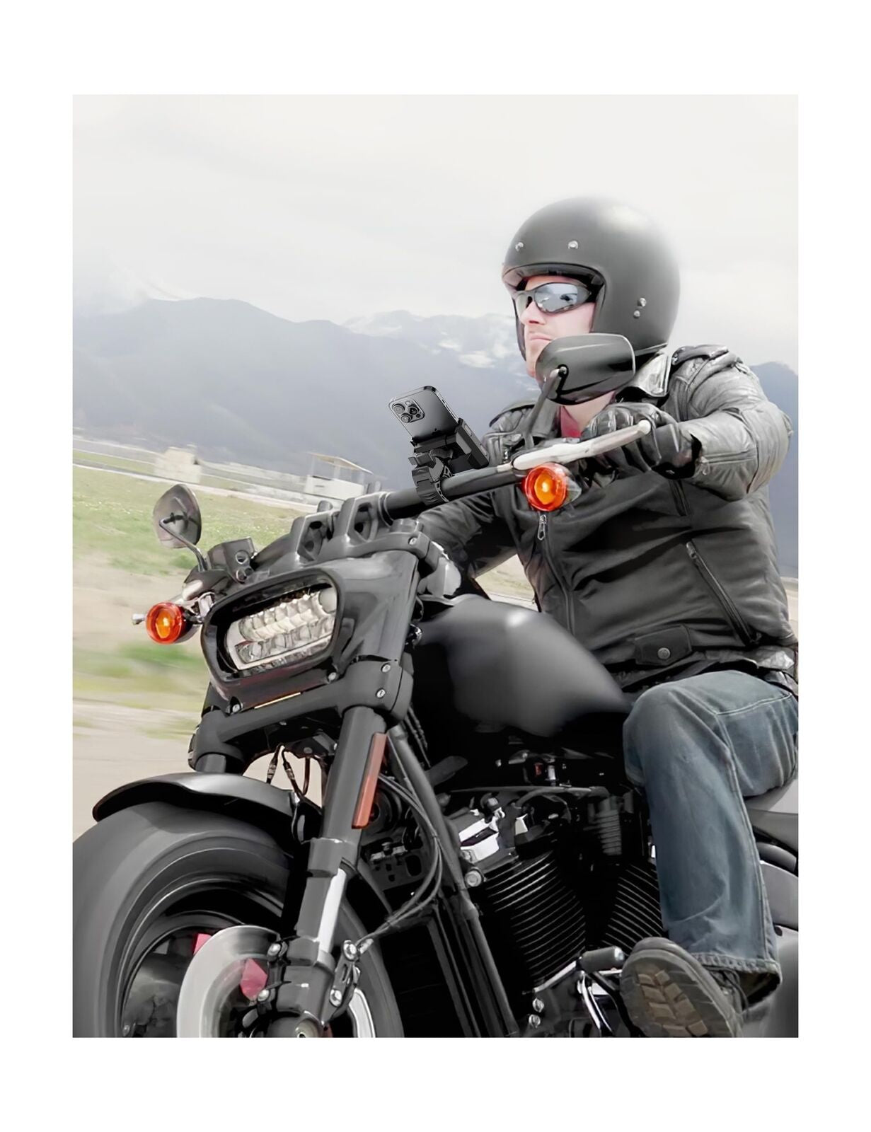 Bike Phone Mount for Electric, Mountain, Scooter, and Dirt Bikes [Camera Frie...