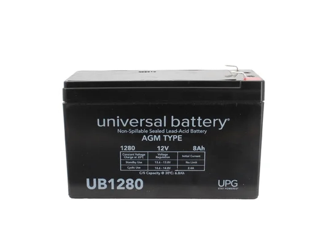 (2 Pack) 12V Battery - 8Ah F1 AGM Battery - Brand - UB1280 - Rechargeable - for Hunting Game Feeders