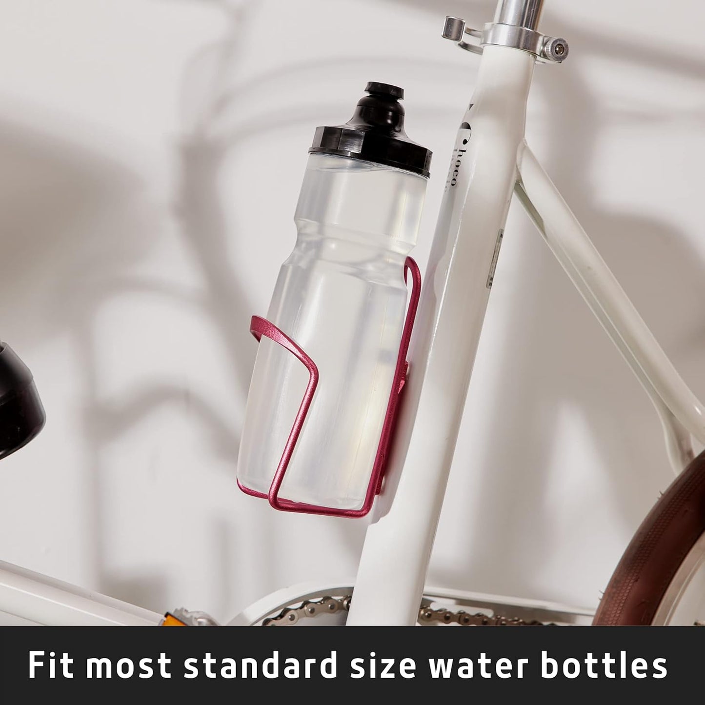Bike Water Bottle Holder- Lightweight Aluminum Alloy Bicycle Water Bottle Cage, Suitable for All Types of Bikes