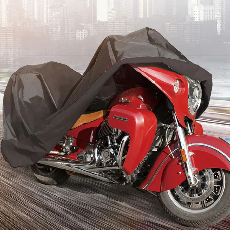 M-4XL190T Motorcycle Cover Universal Outdoor Uv Protector All Season Waterproof Bike Rain Dustproof 210D Motor Scooter Cover