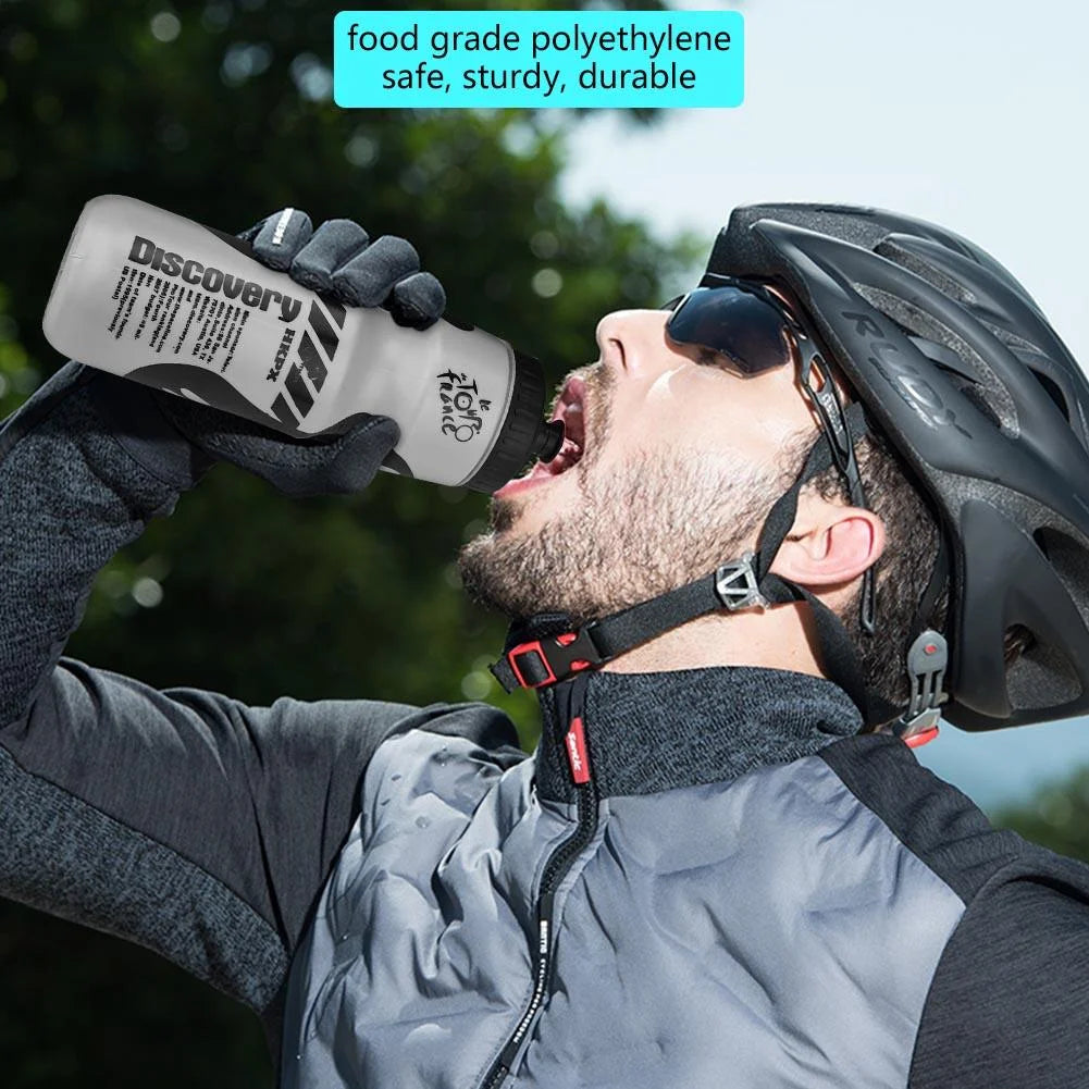 YLSHRF Water Bottle Bike Cage,650Ml Water Bottle with Bicycle Holder Cage Bracket for Cycling Mountain Bikes ,Water Bottle