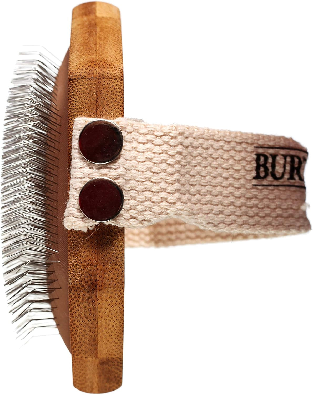 Palm Slicker Brush - Recycled Bamboo Dog and Puppy Grooming Tool, Pet Hair Brush and Comb