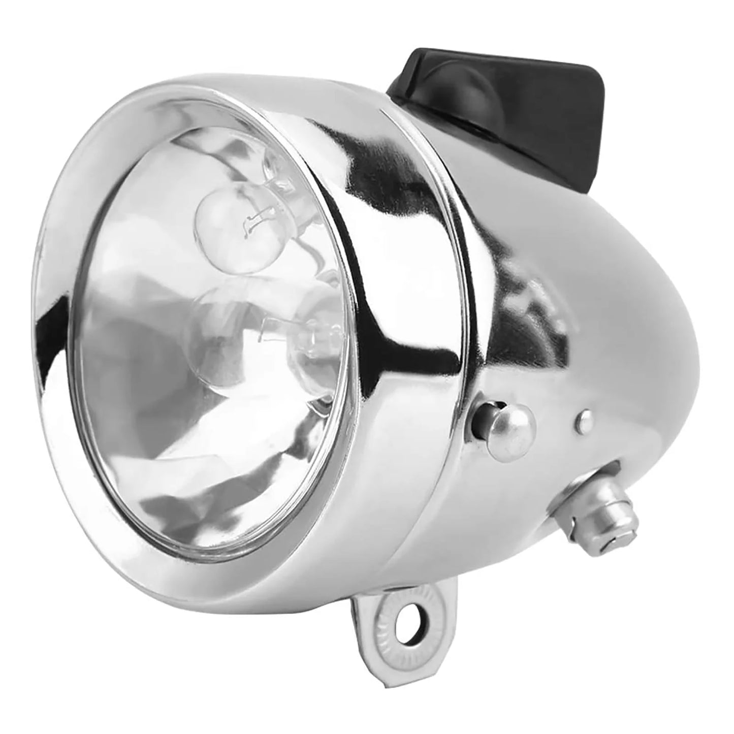 12V 6W Friction Generator Dynamo Headlight Tail Light Kit for Bicycle Motorized Bike