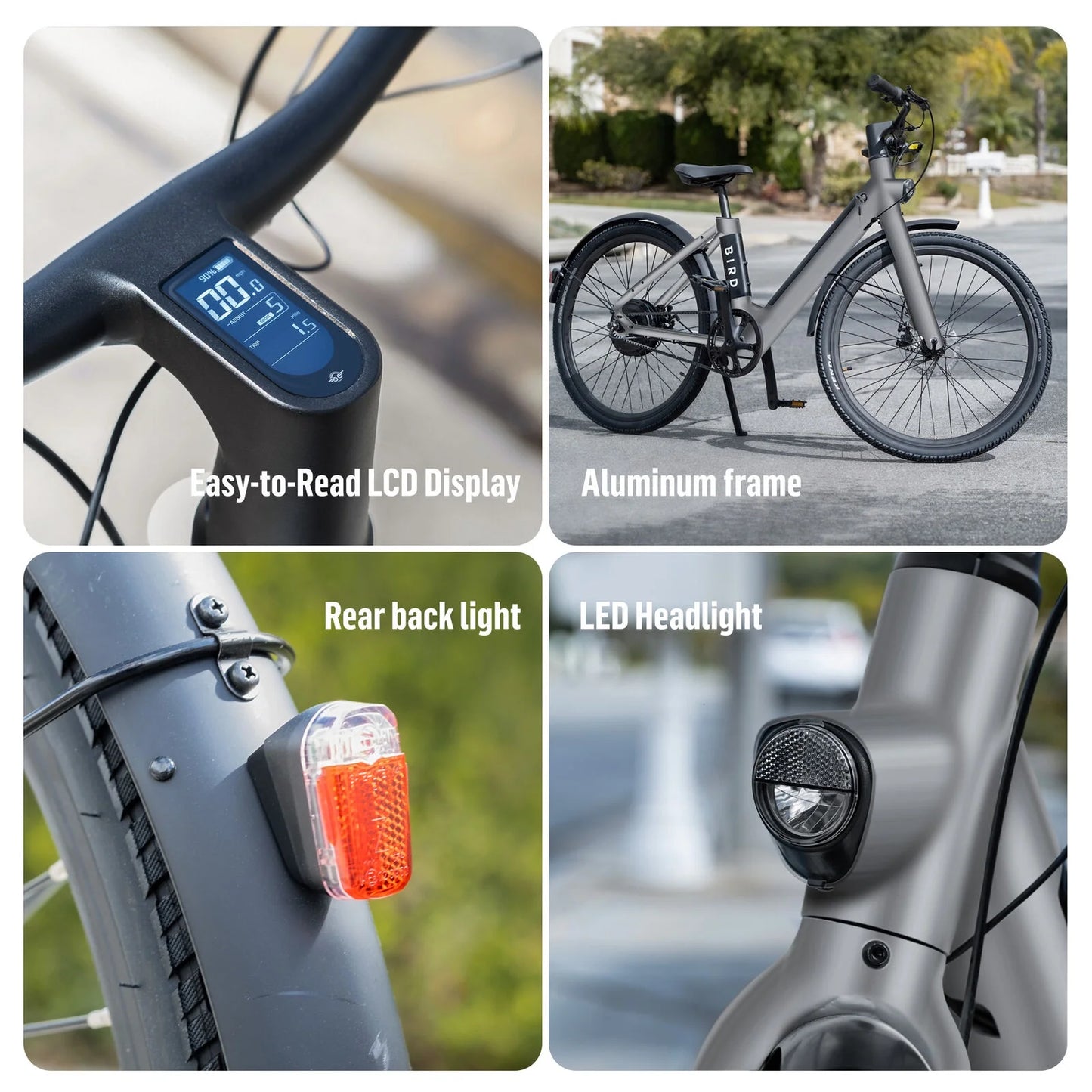 500W 26" Electric City Bike for Adults Mountain Eelectric Bicycle with 36V 460WH Removable Battery - LCD Display, Disc Brake, Speed Sensor, Belt Drive, Waterproof Commute Ebikes