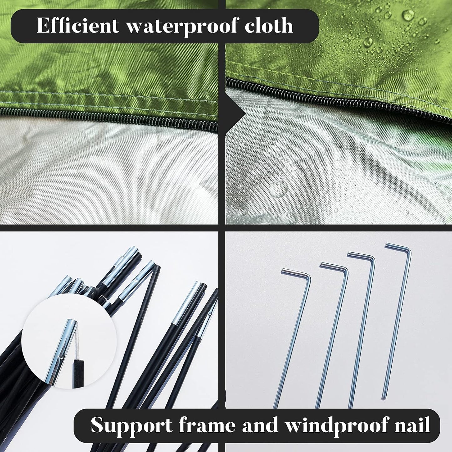 Outdoor Bike Covers Storage Shed Tent,210D Oxford Thick Waterproof Fabric,Outdoor Aluminum Alloy Bracket Bicycle Storage Shed, Neat Tent Bicycle Cover