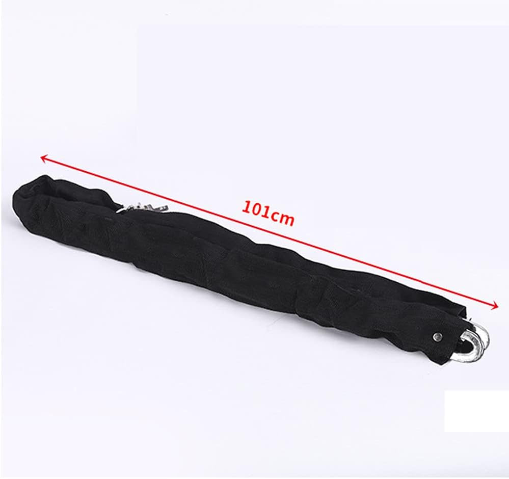 Heavy Duty Motorcycle Chain Lock, 8Mm, 3 Keys, 39.76 In, Black