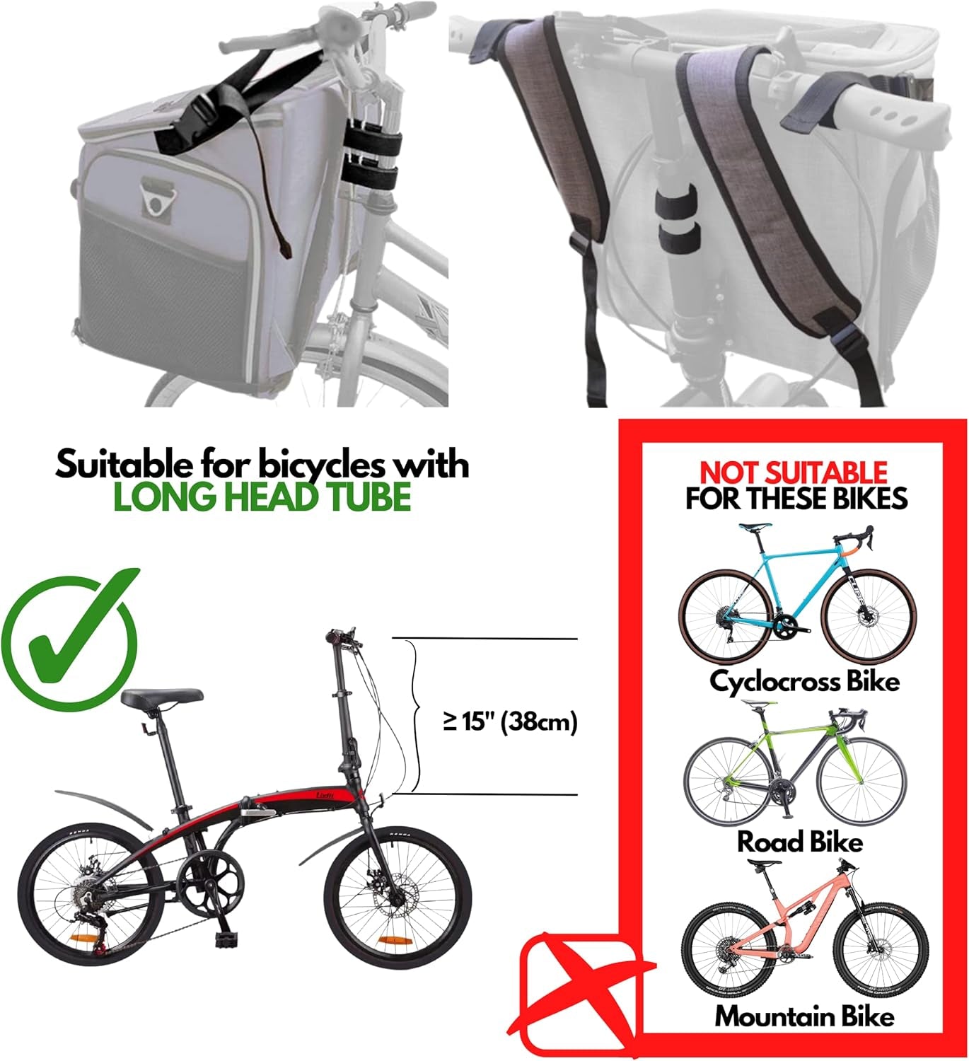 Cat Carrier, Dog Basket for Bike, Cat Backpack & Dog Bike Basket, Expandable Soft-Sided Pet Carrier with Multi-Pockets, Convertible to Pet Car Seat for Small Dog Cat Puppies
