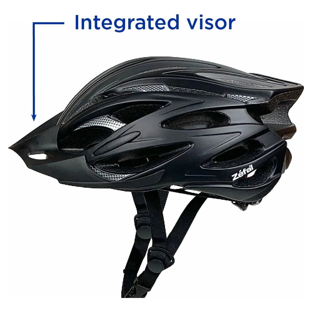 Adult Black Bike Helmet (Universal Adjustment, 24 Vents, Ages 14+)
