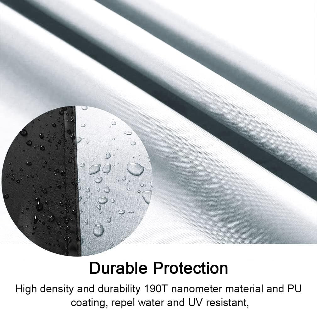 Bycicle Cover for 2 Bikes Waterproof Cycle Dirt Bike Outdoor Rain Dust Snow Water Wind Sun Resistant UV Protection Winter Summer Cold All Weather Indoor Garage Storage Road Mountain Bike