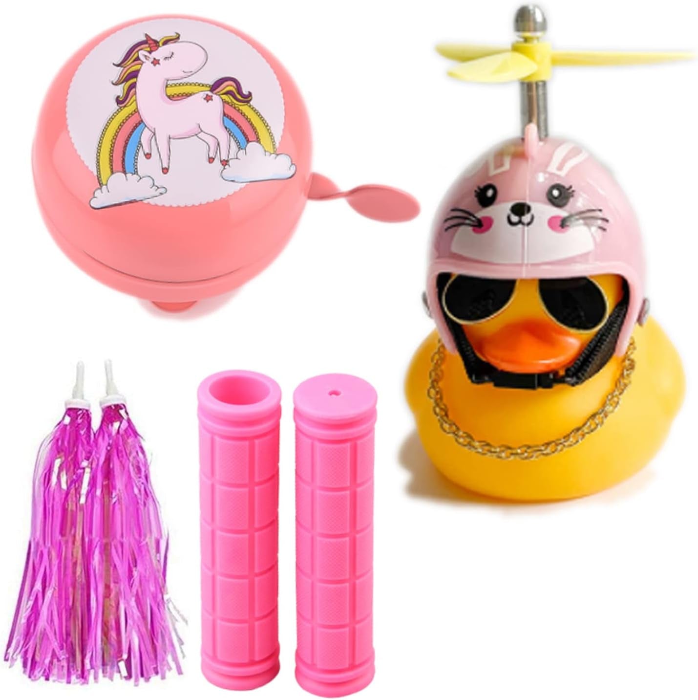 Bike Handlebar Grips for Kids Girls Boys, Non-Slip Rubber Mushroom Bicycle Grips for Scooter Cruiser Seadoo Tricycle Wheel Chair Mountain Road Urban Foldable Bike MTB BMX
