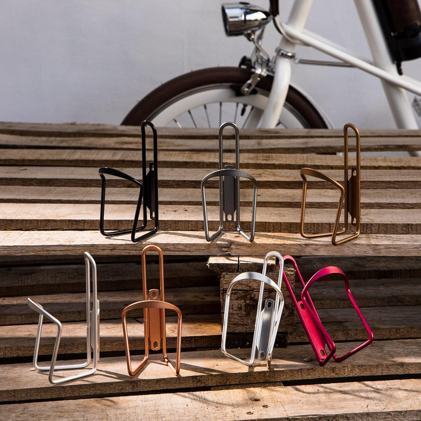 Bike Water Bottle Holder- Lightweight Aluminum Alloy Bicycle Water Bottle Cage, Suitable for All Types of Bikes