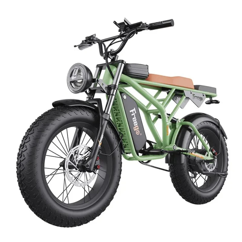 Electric Bike F2 Pro 1400W Fat Tire Adult E Bikes 48V 22.5Ah Electric Motorcycles Both Urban Commuting and Off-Road Use