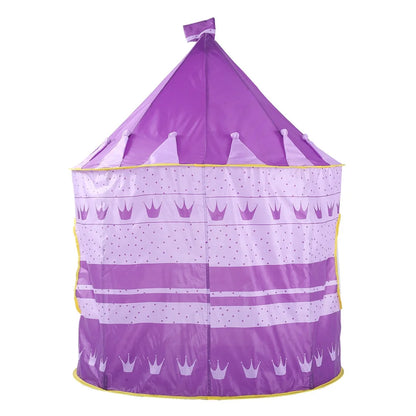 Folding Children Kids Playhouse Princess Tent Tunnel In/Outdoor for Boys Girls Autumn Sale-Purple