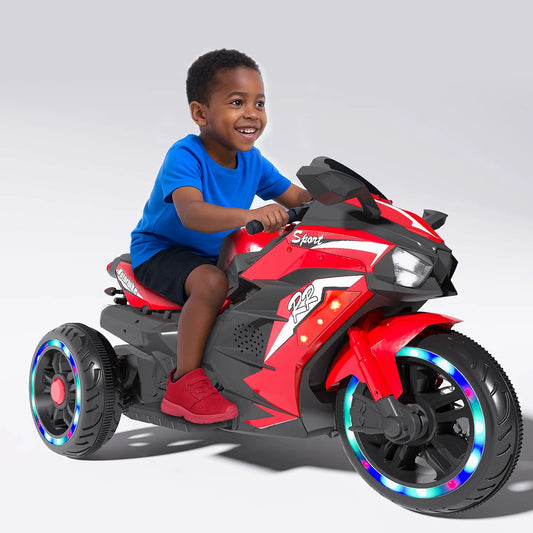 12V Motorcycle for Kids, Electric Ride on Motorcycle for Kids,4Mph Speed,108*50*65 CM