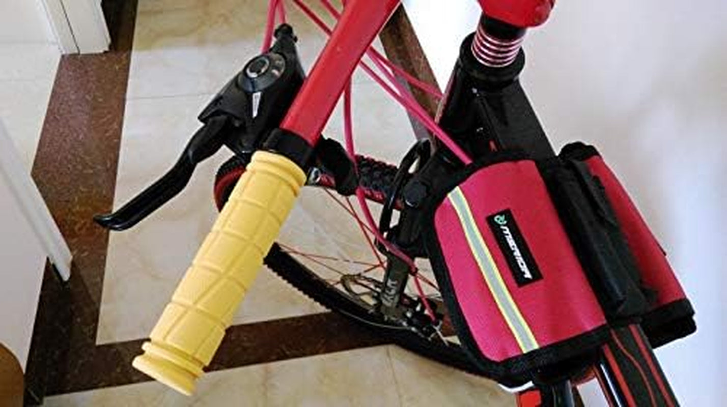 Bike Handlebar Grips, Non-Slip Rubber Bicycle Handle Bar Wraps for Kids Bikes(7 Colors)