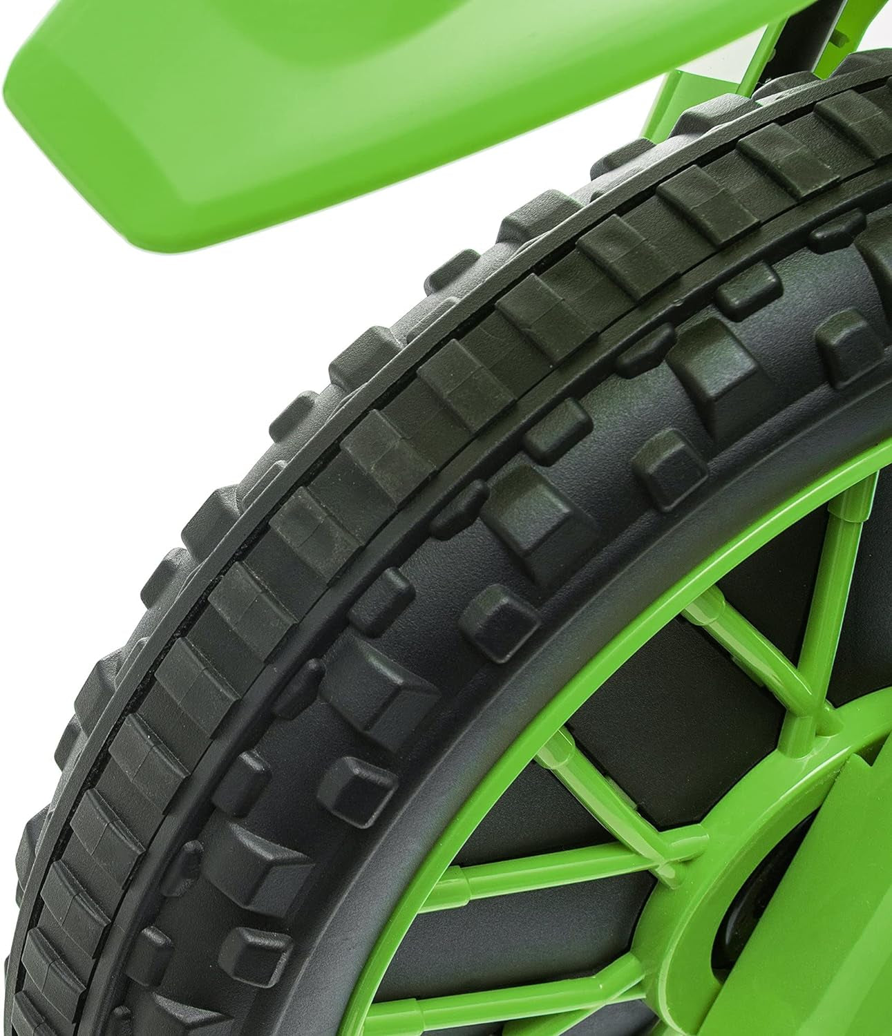 12V Kids Motorcycle, Electric Motor Bike, Battery-Powered Ride-On Toy with Charging Battery, Training Wheels, Green