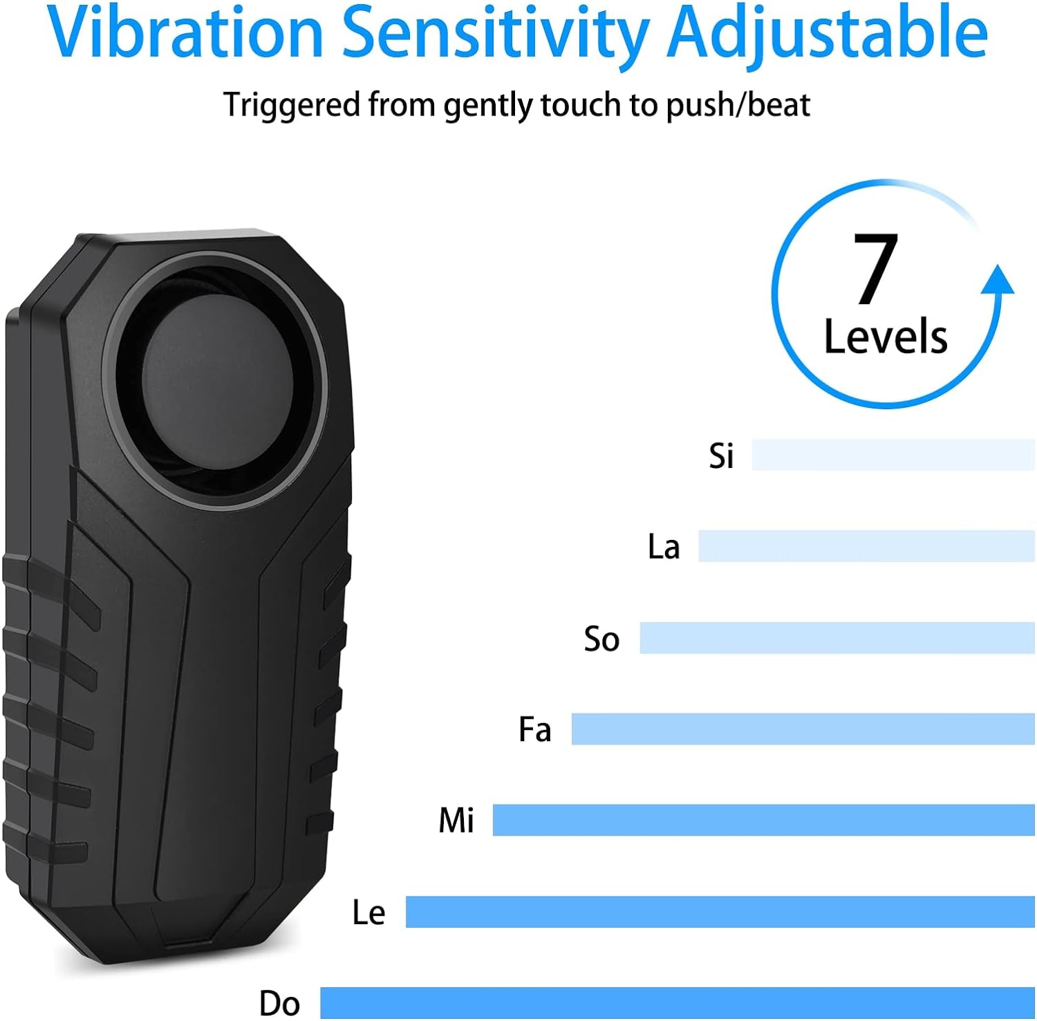 3Set Vibration Sensing Bike Alarm with Remote, 113Db Loud Bicycle Alarm System anti Theft, Wireless Motorcycle Alarm for Electric Bike Tricycle Mobility Scooter Vehicles Ebike for Cycling Security