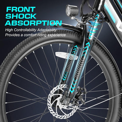Electric Bike for Adults with 750W Peak Motor, 26" Commuter Electric Bike, 22MPH Cruiser Ebikes with 48V Removable Battery, up to 50 Miles, Lcd-Display, 7 Speed, Cruise Control, UL 2849 Certified
