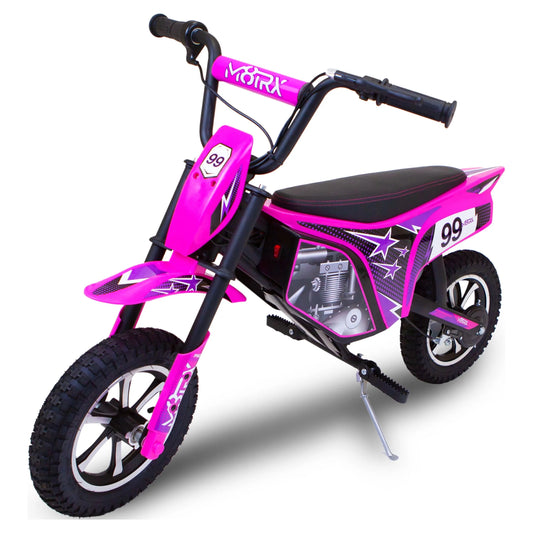 M8TRX Pink 24V Electric Dirt Bike, Ride on Toy Motorcycle for Kids and Teens