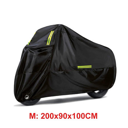 M-4XL190T Motorcycle Cover Universal Outdoor Uv Protector All Season Waterproof Bike Rain Dustproof 210D Motor Scooter Cover