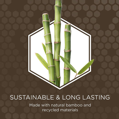 Palm Slicker Brush - Recycled Bamboo Dog and Puppy Grooming Tool, Pet Hair Brush and Comb