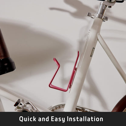 Bike Water Bottle Holder- Lightweight Aluminum Alloy Bicycle Water Bottle Cage, Suitable for All Types of Bikes