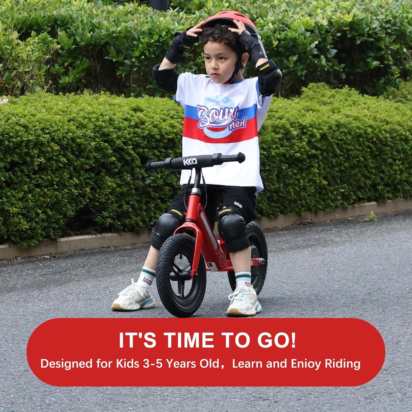 Lightweight Electric Balance Bike for Kid Ages 3-6, 2 Speed Safety Modes Top Speed 9MPH, 180W Motor Electric Bike