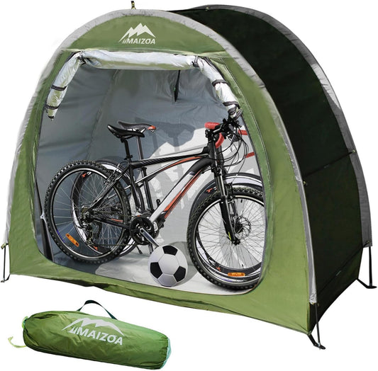 Outdoor Bike Covers Storage Shed Tent,210D Oxford Thick Waterproof Fabric,Outdoor Aluminum Alloy Bracket Bicycle Storage Shed, Neat Tent Bicycle Cover