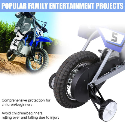Dirt Bike Training Wheels Compatible with Razor MX350 MX400 MX500 MX650 Electric Dirt Rocket Bike Accessories Parts Adjustable Height Training Wheels for Kids Electric Dirt Bike