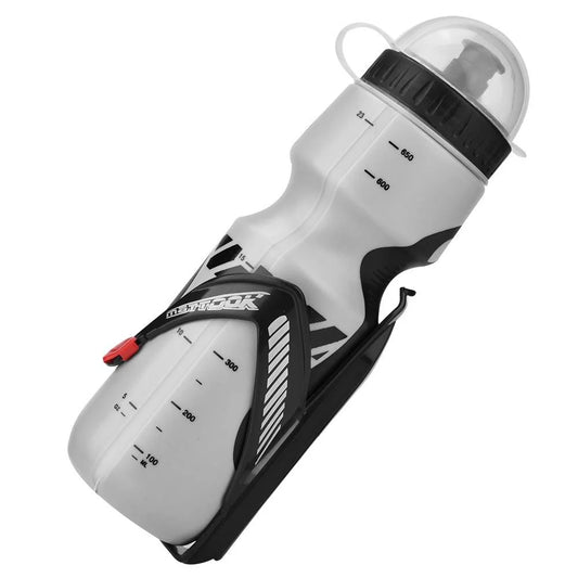 YLSHRF Water Bottle Bike Cage,650Ml Water Bottle with Bicycle Holder Cage Bracket for Cycling Mountain Bikes ,Water Bottle