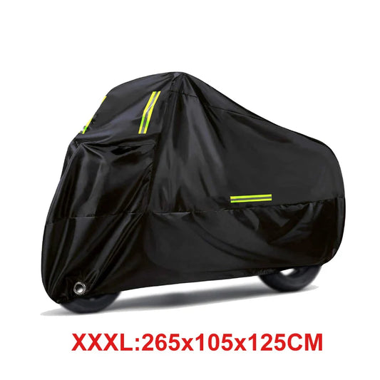 M-4XL190T Motorcycle Cover Universal Outdoor Uv Protector All Season Waterproof Bike Rain Dustproof 210D Motor Scooter Cover