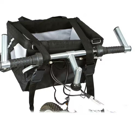 Fur Cycle Collapsible Pet Dog Bicycle Bike Carrier with Inner Safety Leash