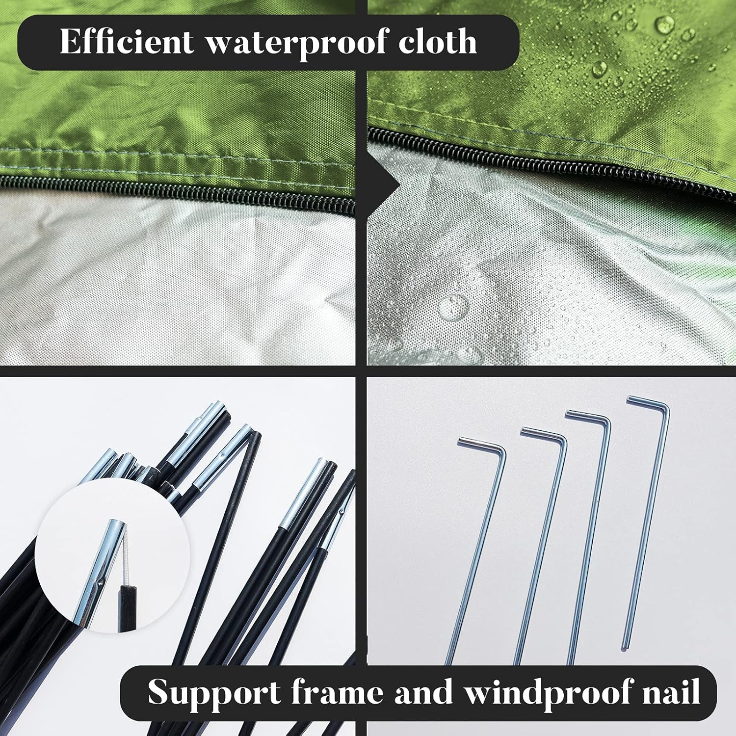 Outdoor Bike Covers Storage Shed Tent,210D Oxford Thick Waterproof Fabric,Outdoor Aluminum Alloy Bracket Bicycle Storage Shed, Neat Tent Bicycle Cover