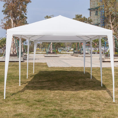 Outdoor Party Tent with 7 Side Walls, 10' X 30' White Patio Gazebo Canopy Tent for Outside, Sunshade Shelter Folding Gazebo Canopy Tent, Waterproof Outdoor Gazebo Tent for Backyard Wedding