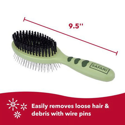 Safari Dog Pin and Bristle Combo Brush, Large