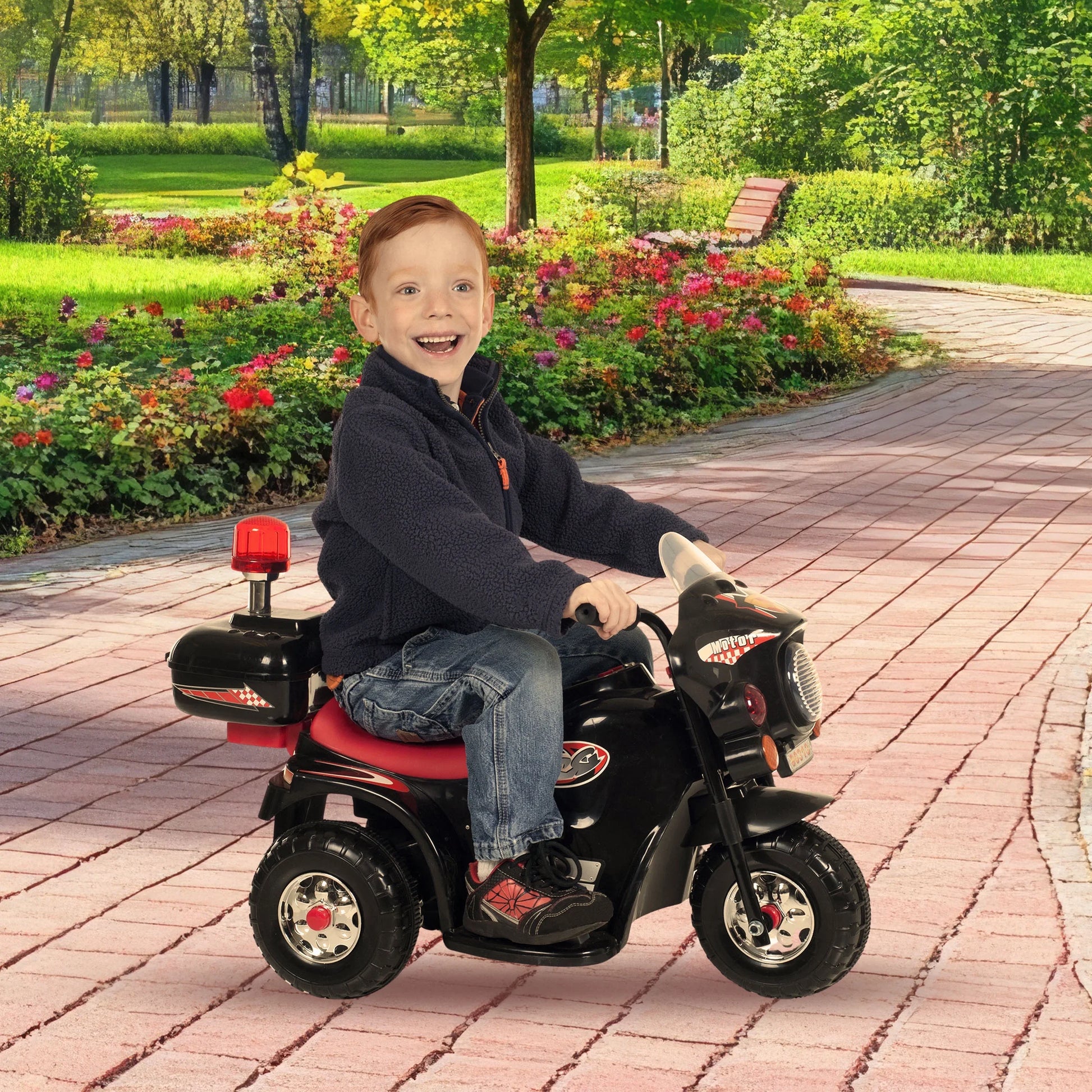 3 Wheel Motorcycle Battery Powered Ride on Toy for Kids by