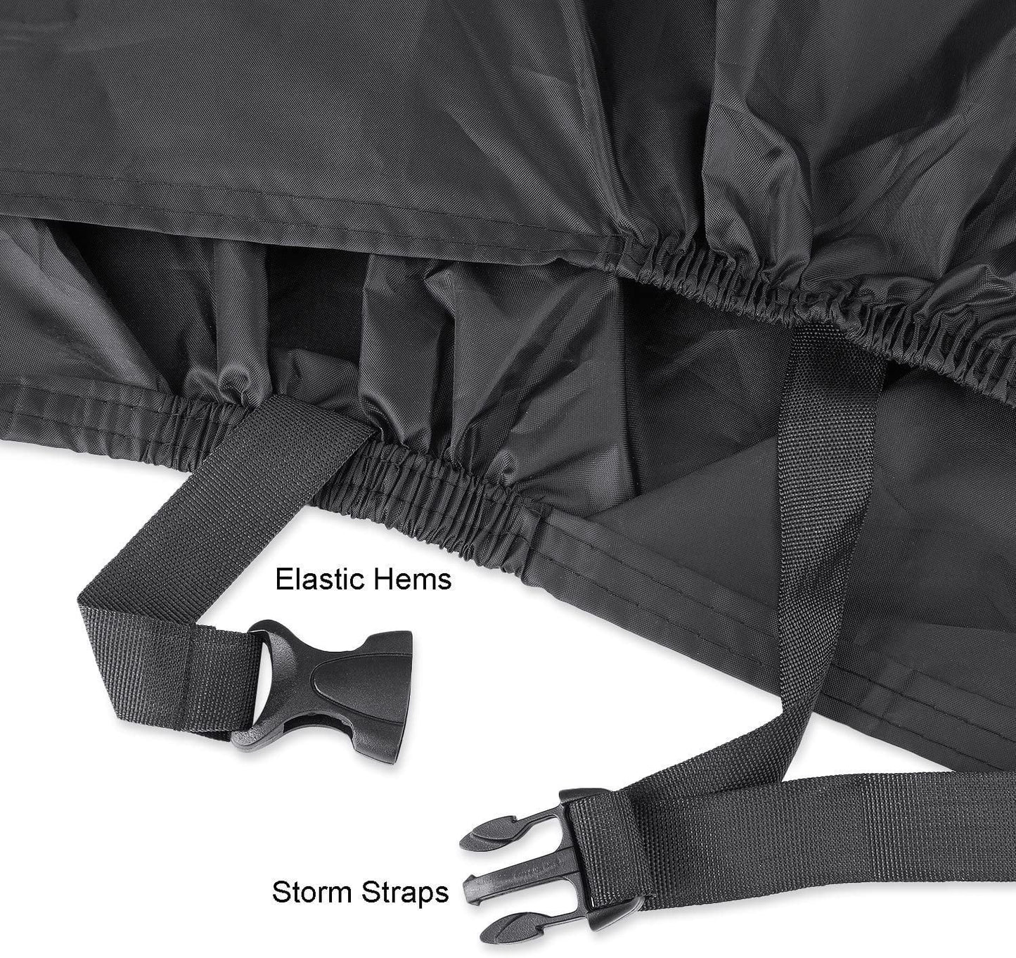 2 Bicycle Cover Two Cycle Mountain Bike/Road Bike Rain Cover ! Waterproof and anti Dust Rain UV Protection (Black)