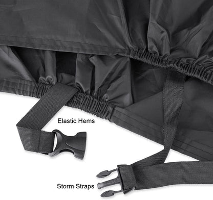 2 Bicycle Cover Two Cycle Mountain Bike/Road Bike Rain Cover ! Waterproof and anti Dust Rain UV Protection (Black)