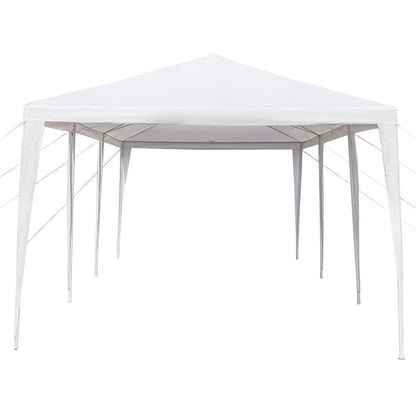 Outdoor Party Tent with 7 Side Walls, 10' X 30' White Patio Gazebo Canopy Tent for Outside, Sunshade Shelter Folding Gazebo Canopy Tent, Waterproof Outdoor Gazebo Tent for Backyard Wedding