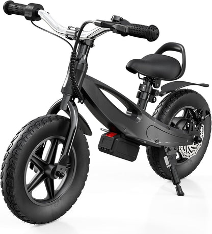 Electric Bike for Kids Ages 3-8,150W/250W Kids Electric Balance Bike with Adjustable Speeds and Seats, 12/14 Inch Tires